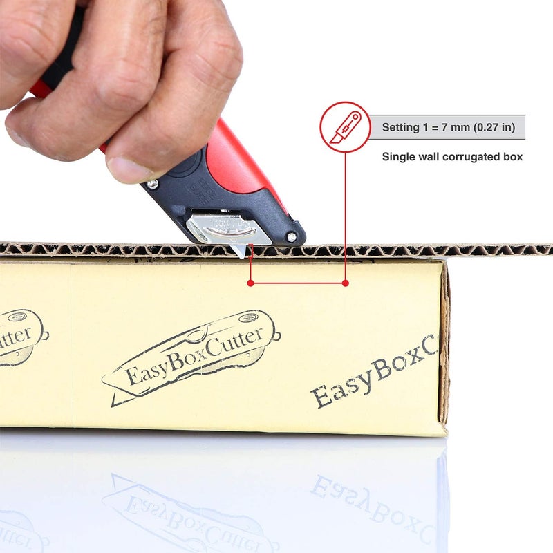 Easy Cut Modern Box Cutter for Retail Use - High productivity and unique features with 100% guaranttee (2000 Series, Red) - Image 3